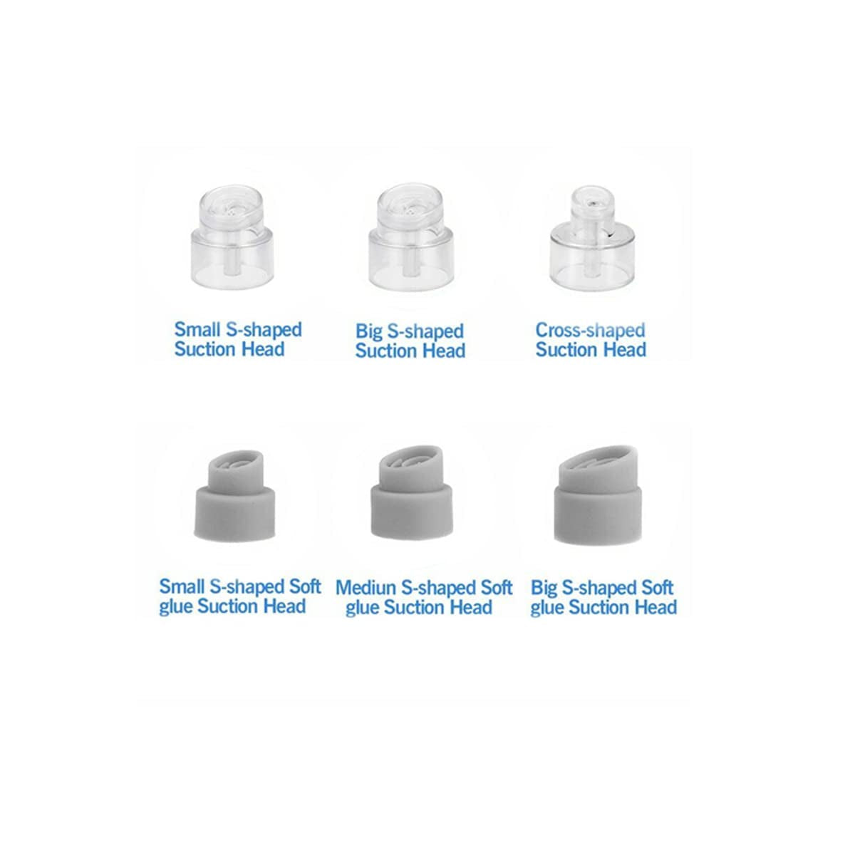 Blackhead Remover Pore Vacuum,Upgraded Facial Pore Cleaner,Electric Acne Comedone Whitehead Extractor Tool-3 Suction Power,6 Probes,Usb Rechargeable Blackhead Vacuum Kit for Women & Men