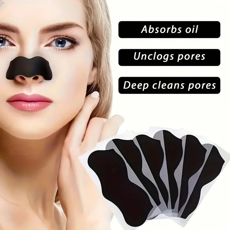 10Pcs Blackhead Remover Nose Strips – Easy to Use | Deeply Cleans Pores | Smooths Skin & Removes Blackheads