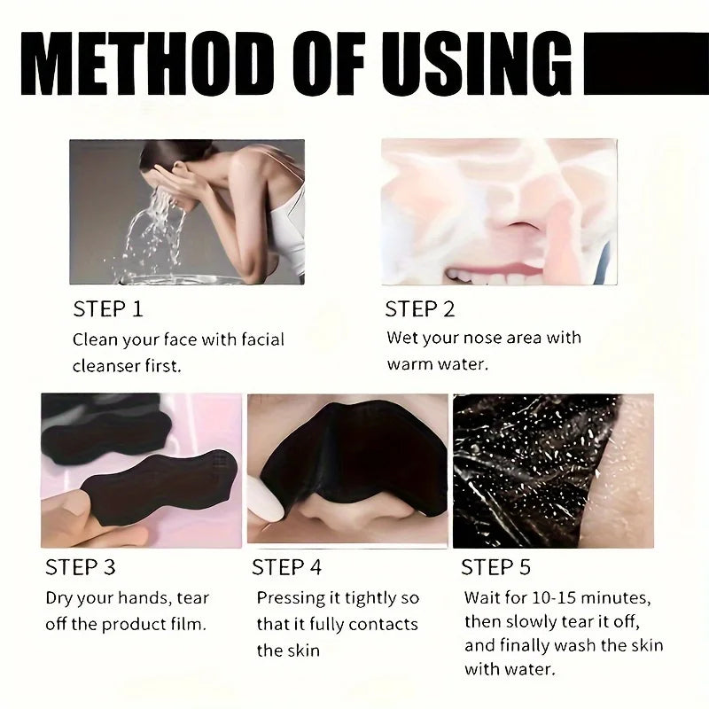 10Pcs Blackhead Remover Nose Strips – Easy to Use | Deeply Cleans Pores | Smooths Skin & Removes Blackheads
